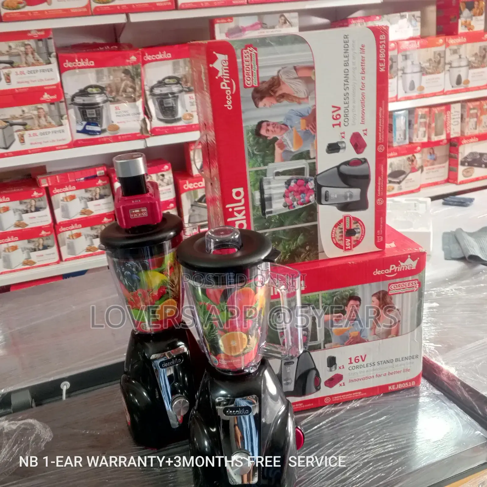 Easy to Use Decakila Cordless Blender 16v