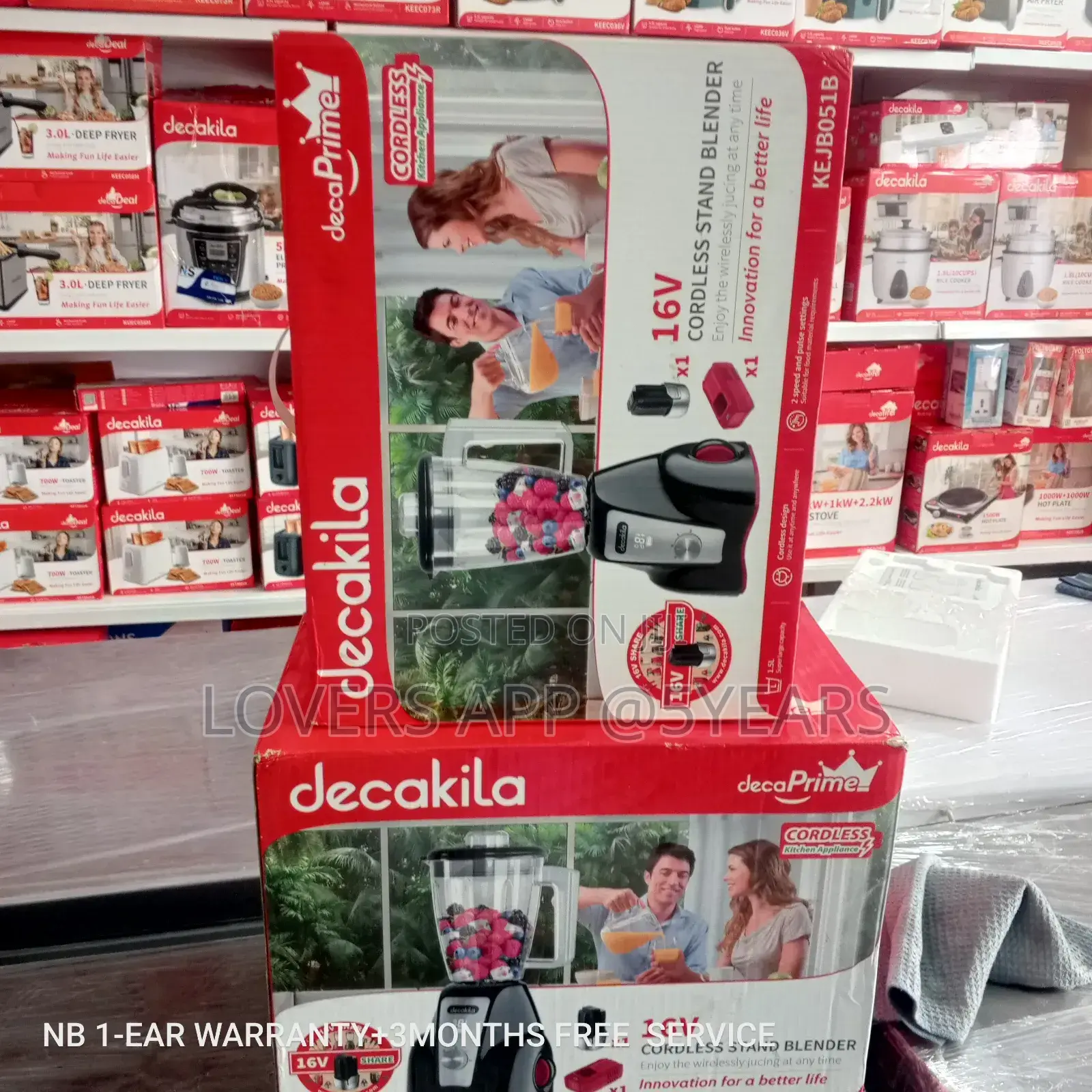 Likable Decakila Cordless Stand Blender 16v
