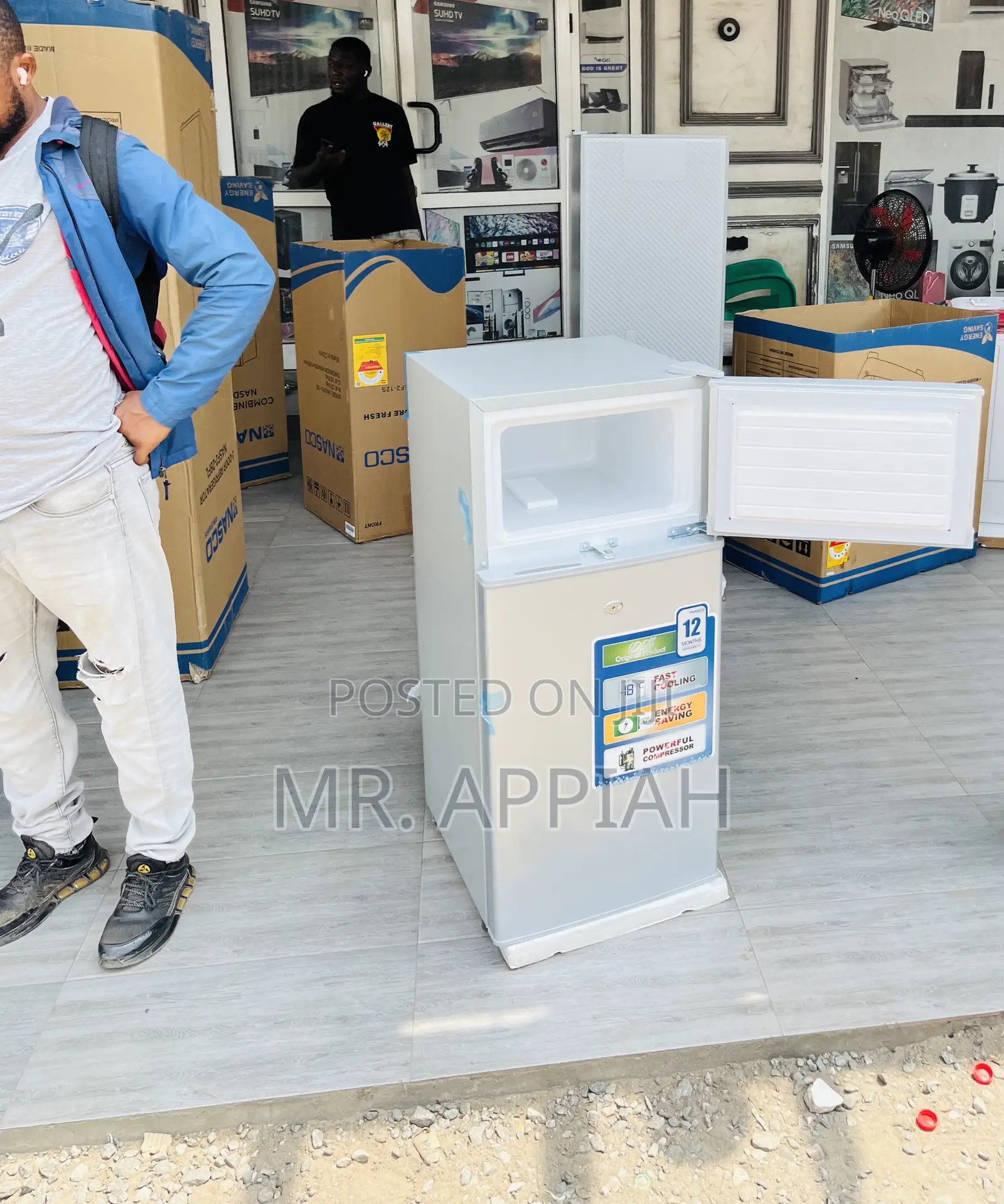 Well Built Nasco Nasf2-12s Double Door Refrigerator 