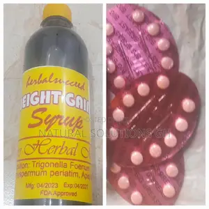 Big Butt Hips Weight Gain Syrup Combo Zahidi-Vita Tablets
