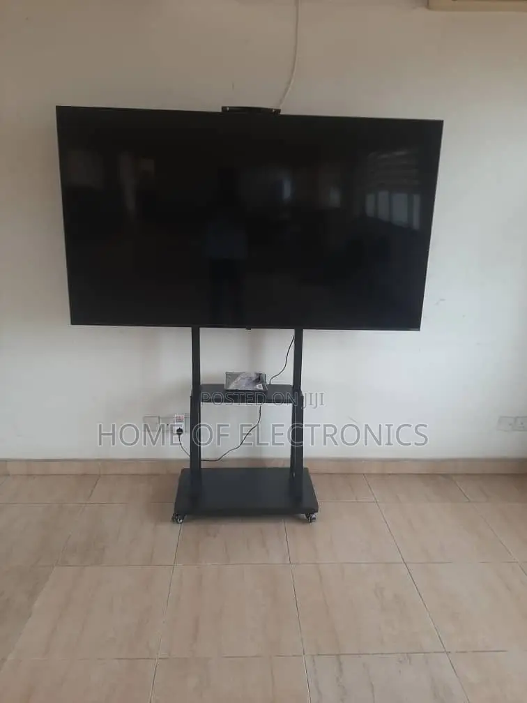 For School Presentation Movable Tv Cart For 32-75 Inches Tvs