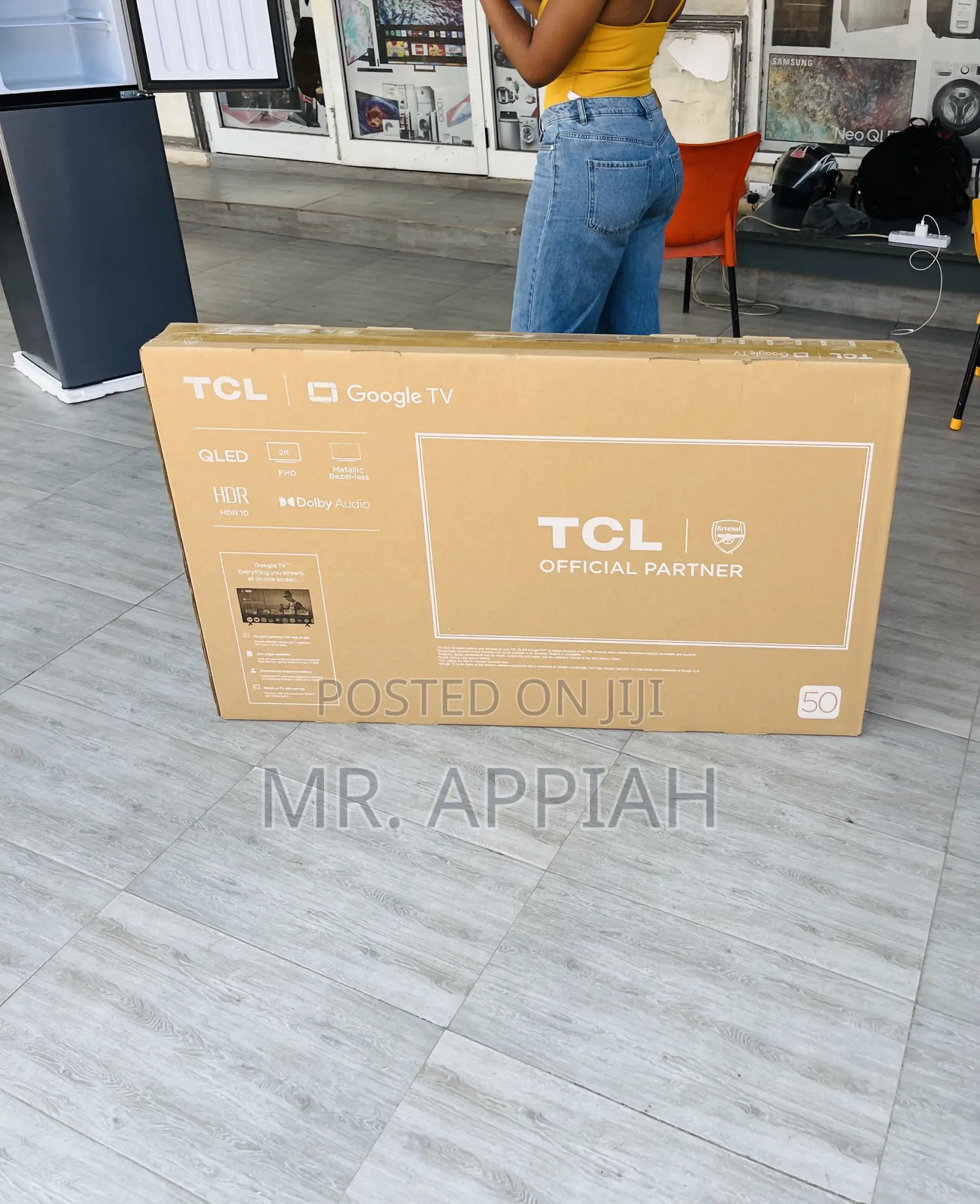 TCL 50c645 Black 50 Inch Qled Smart Television 
