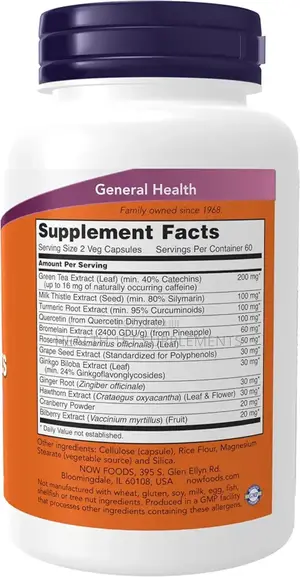 Super Antioxidant With Herbal Extracts and Flavonoids 120 Veg Caps