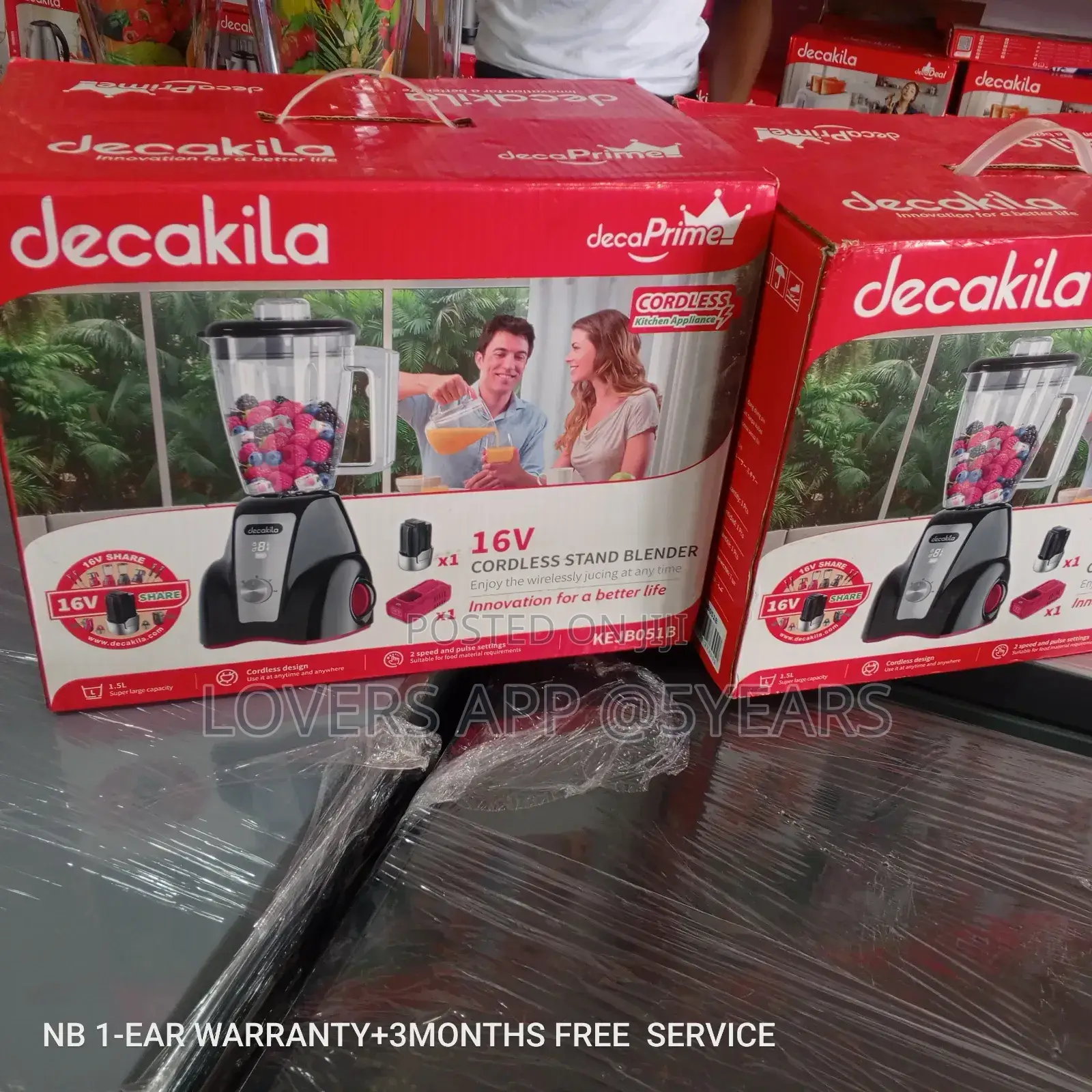 Petition Decakila Cordless Stand Blender 16v