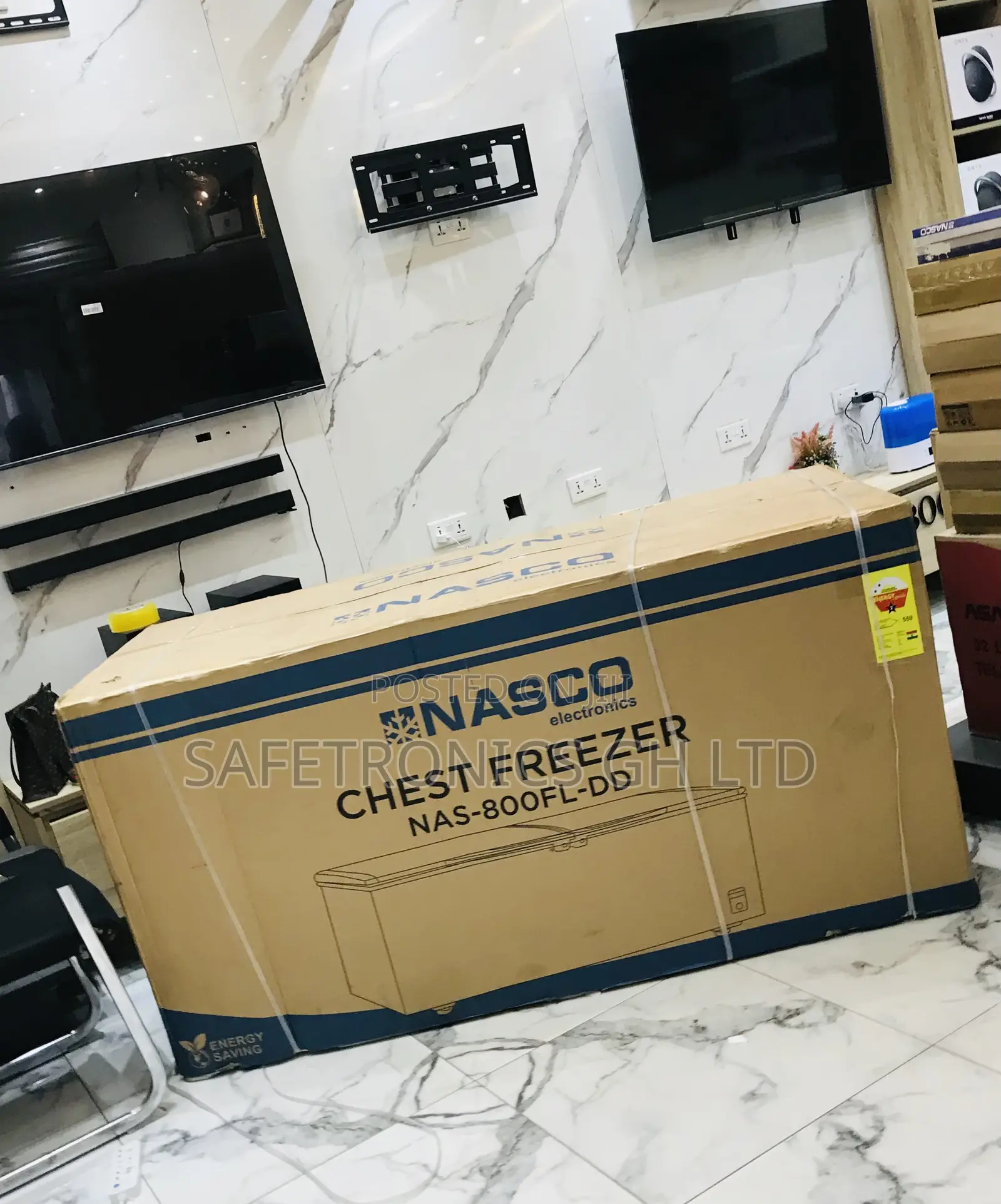 Fantastic Grey Doubledoor 600 Liters Nas-800fl Chestfreezer