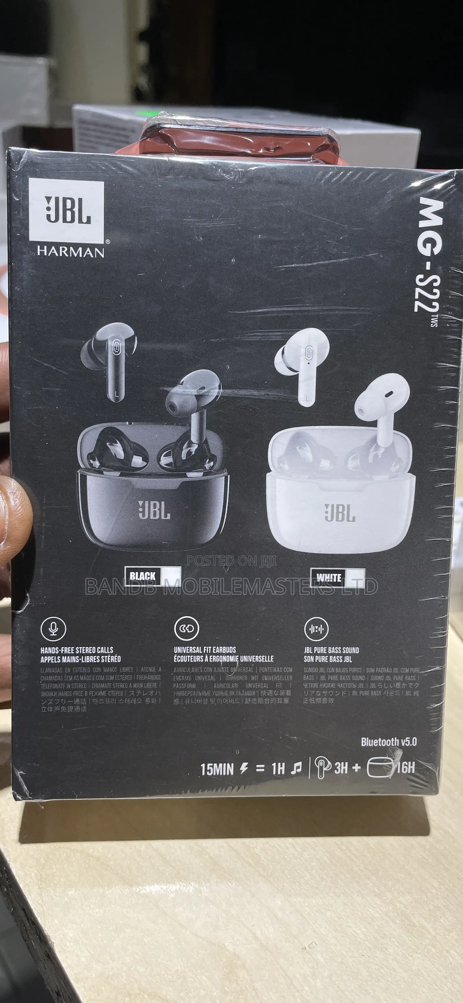 JBL Earphones Mg-S22 Black and White