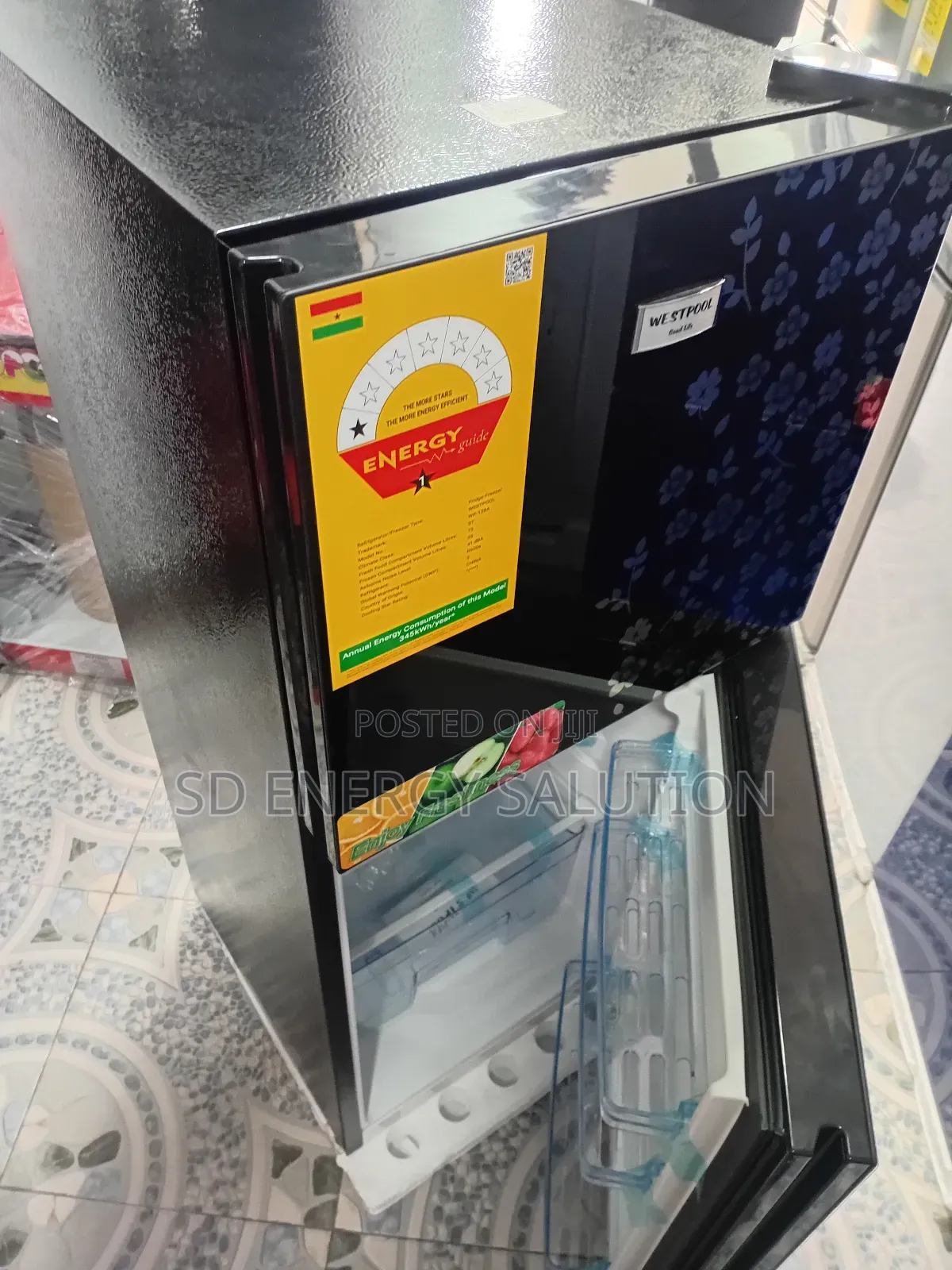 Energetic 108 Litres Westpool Fridge Freezer 108 Litres