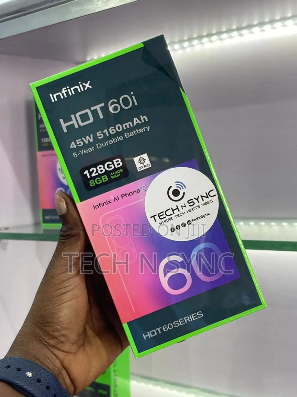 New Infinix Hot 60i 128 GB Black