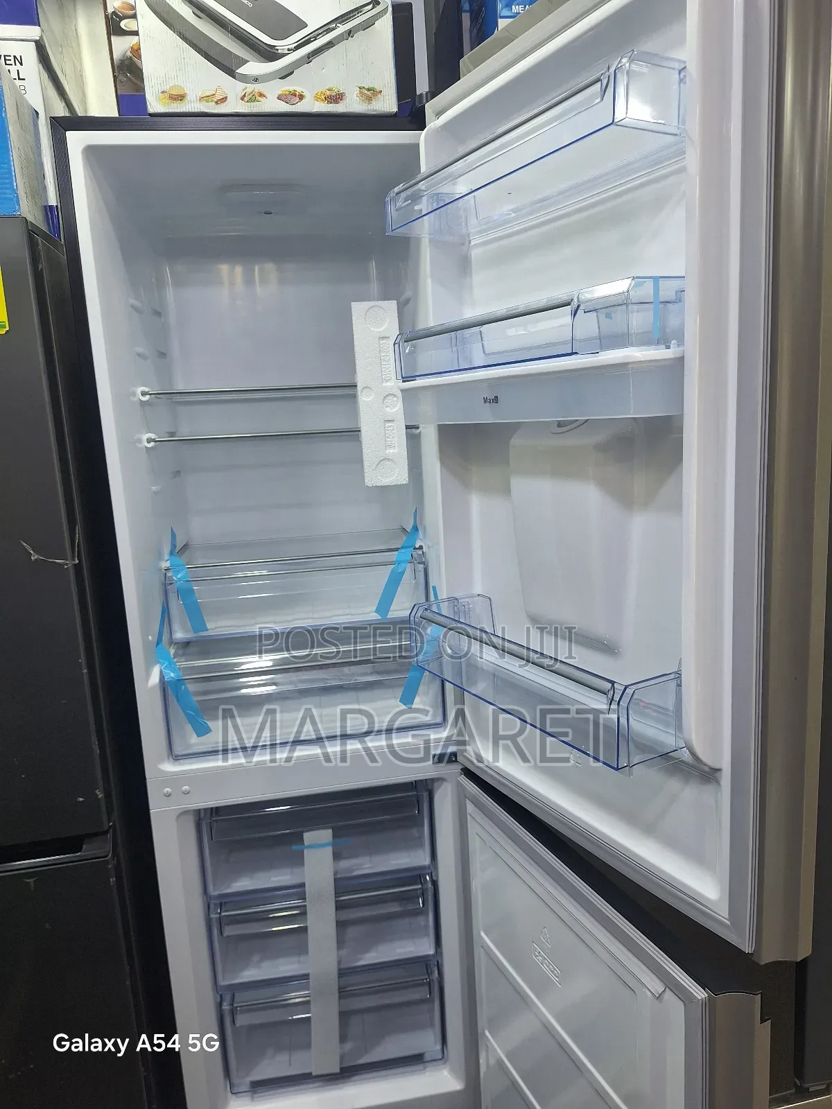 Powerful Compressor Pear 309 Litters Double Door Fridge