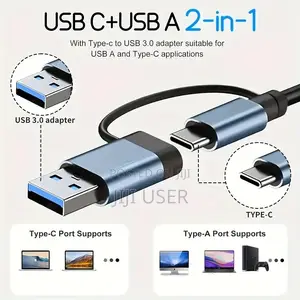 7in1 Multi Ports Usb Type C Hub Splitter Adapter Expansion