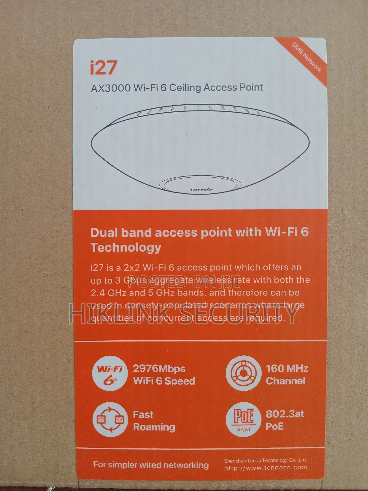 Tenda Ax3000 Ceiling Access Point