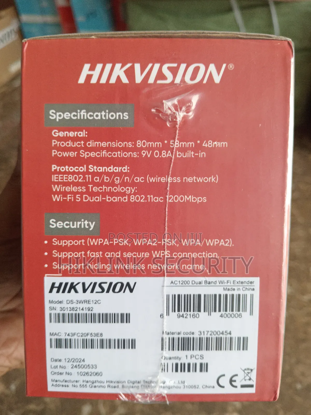 Hikvision Ac1200 Wi-Fi Extender