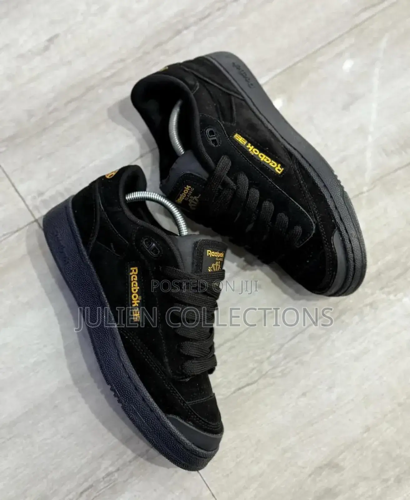 Reebok Classic Suede Black Yellow
