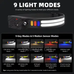 Rechargeable Cob Sensor Led Barber Head Light