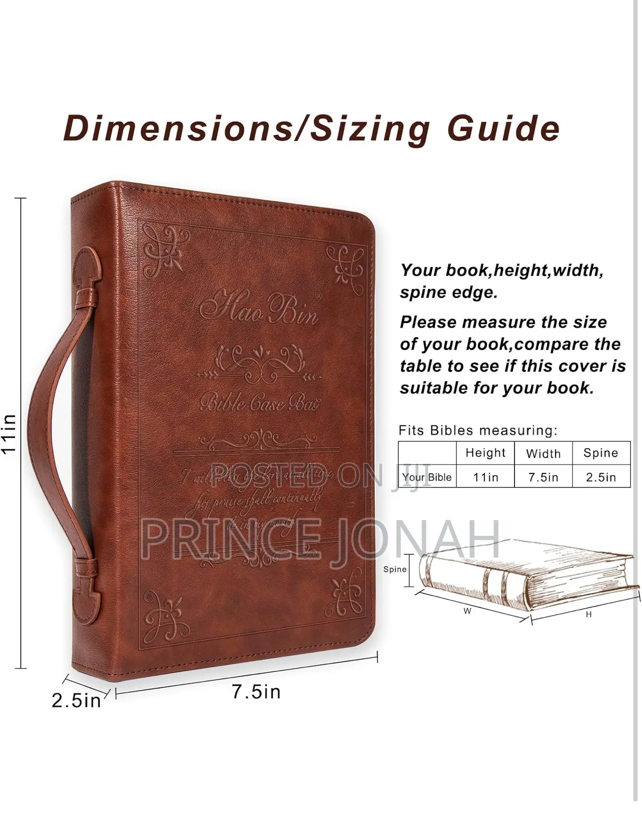 Haobin Classic Bible Cover, Large Bible Book Cover