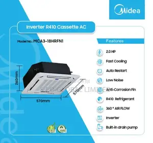 Midea 2.0hp Anti Cold Air Function R410 Gas Inverter