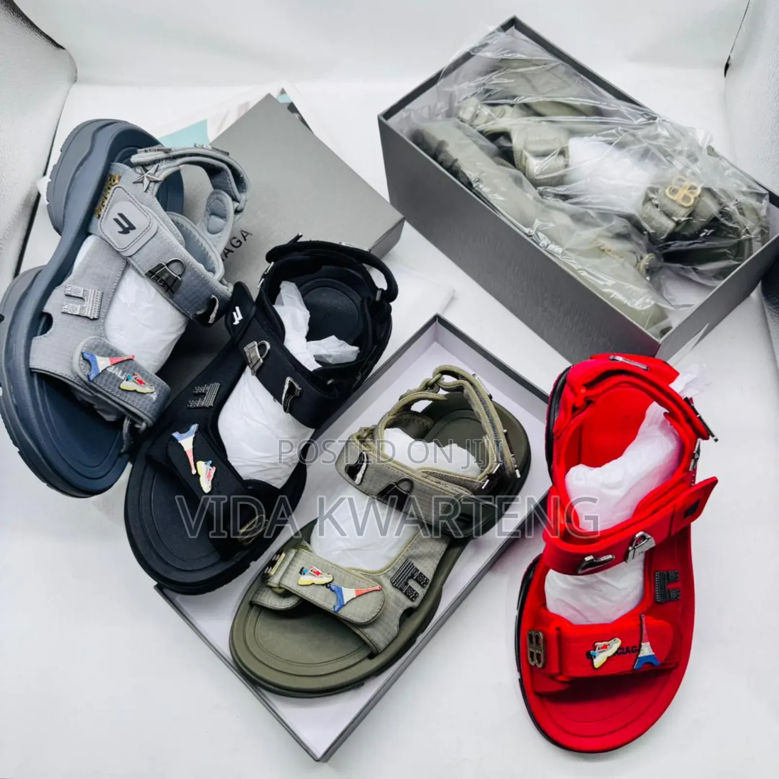 Highest Quality Balenciaga Men's Sandals in Colours