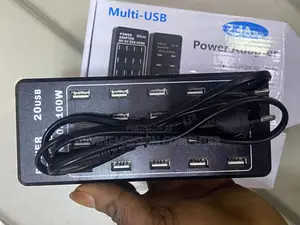 Multi-Usb 2.4a Power Adapter, Charge Quickly. 20 Usb 5v,100w