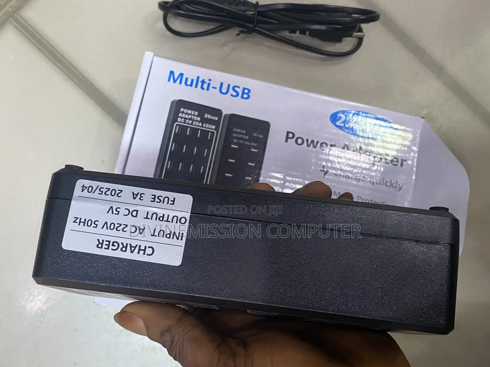 Multi-Usb 2.4a Power Adapter, Charge Quickly. 20 Usb 5v,100w