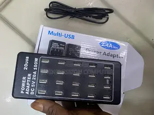Multi-Usb 2.4a Power Adapter, Charge Quickly. 20 Usb 5v,100w