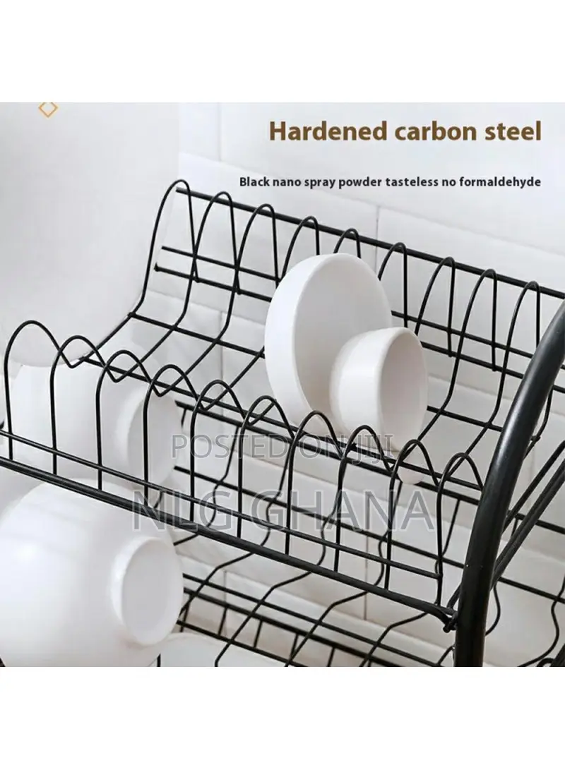 3 Tiers Kitchen Dish Rack Multifunctional Drainer. Tvx26753