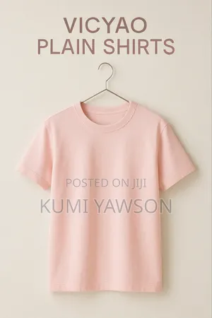 Vicyao Unisex Plain T-Shirts
