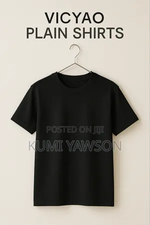 Vicyao Unisex Plain T-Shirts