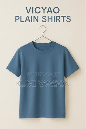 Vicyao Unisex Plain T-Shirts
