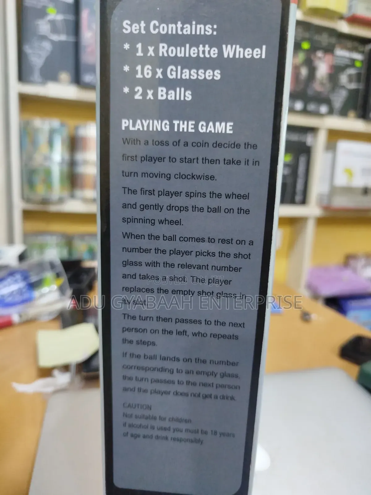 Roulette Lucky Shot Drinking Game
