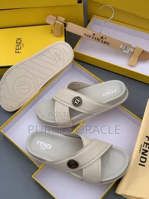 Fendi Roma Luxe Cross Slippers