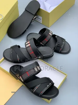 Burberry Men's Check Slides