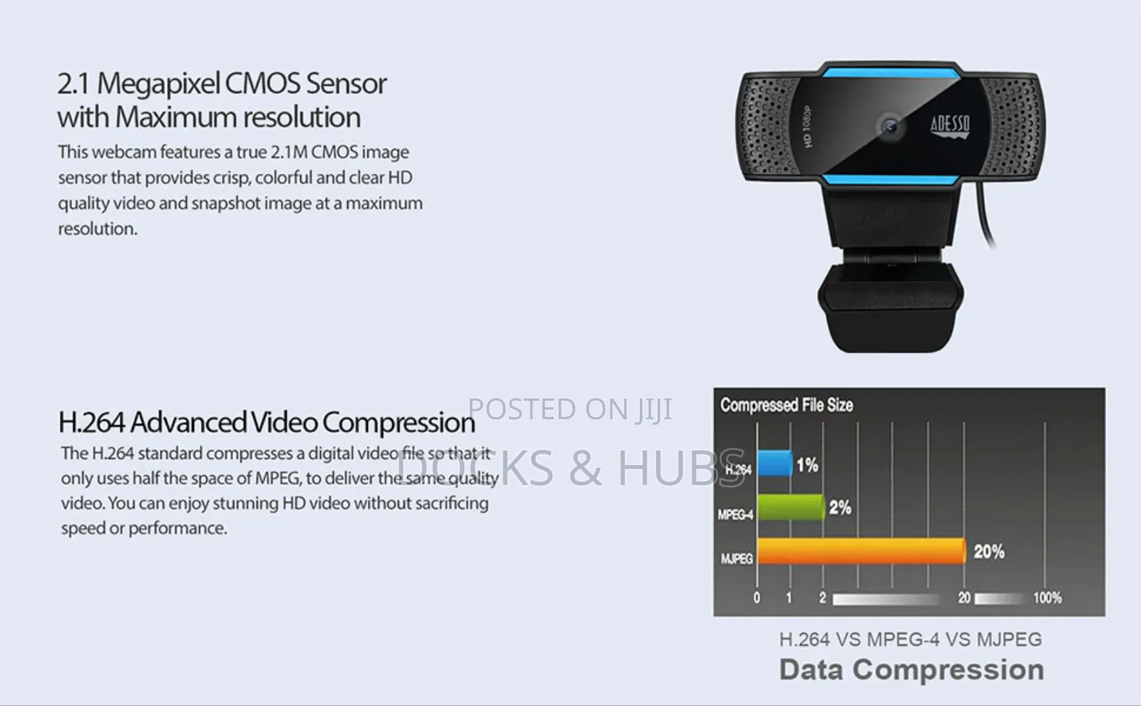 Adesso Cybertrack H5-Taa 1080p Built-in Microphone