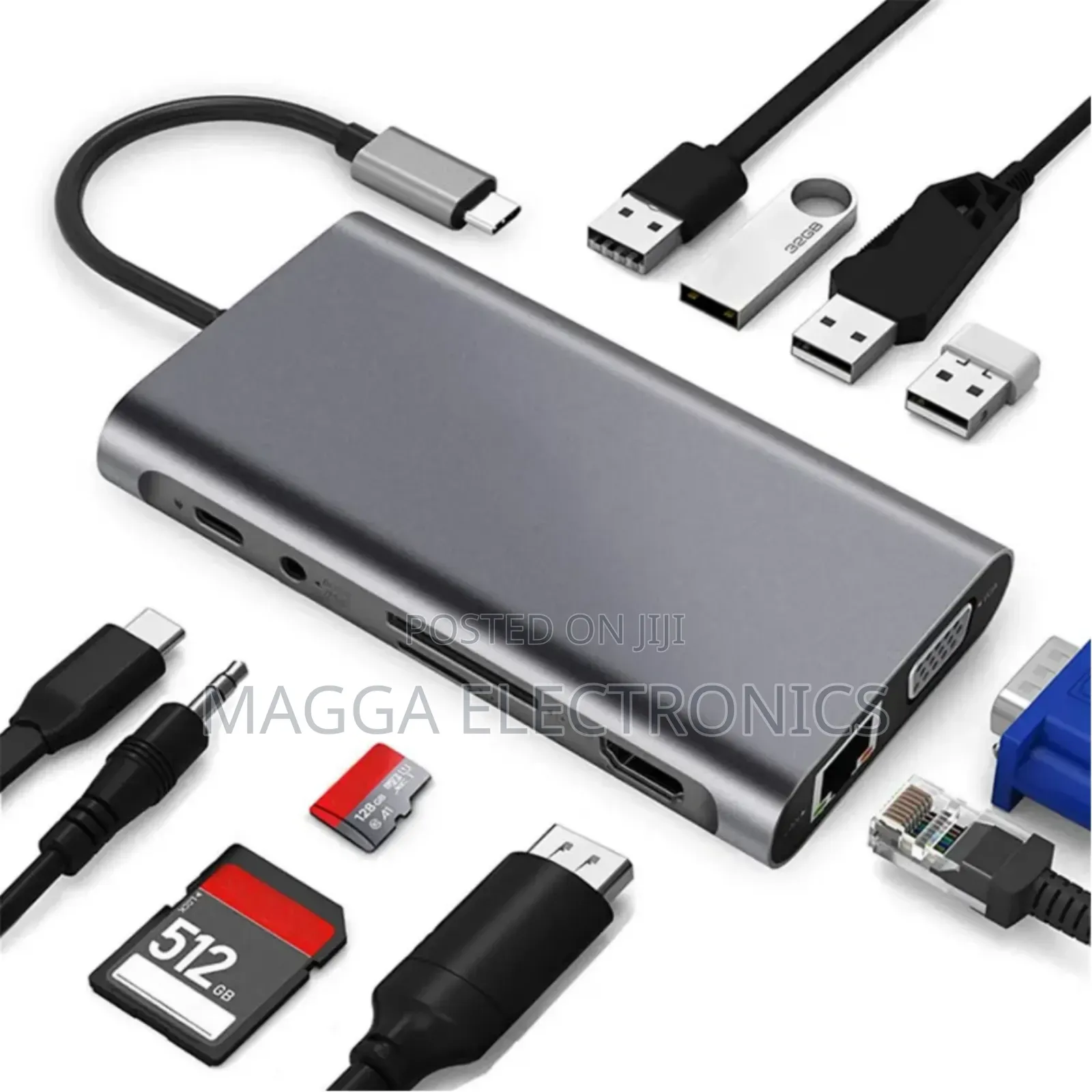 11 in 1 Type C Docking Station / Usb Hub