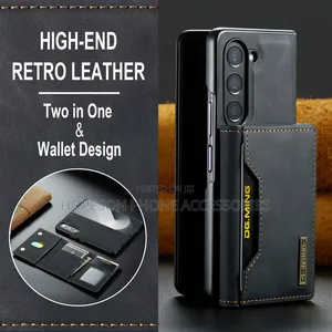 Samsung Z Fold Leather Case With Detachable Magnetic Wallet