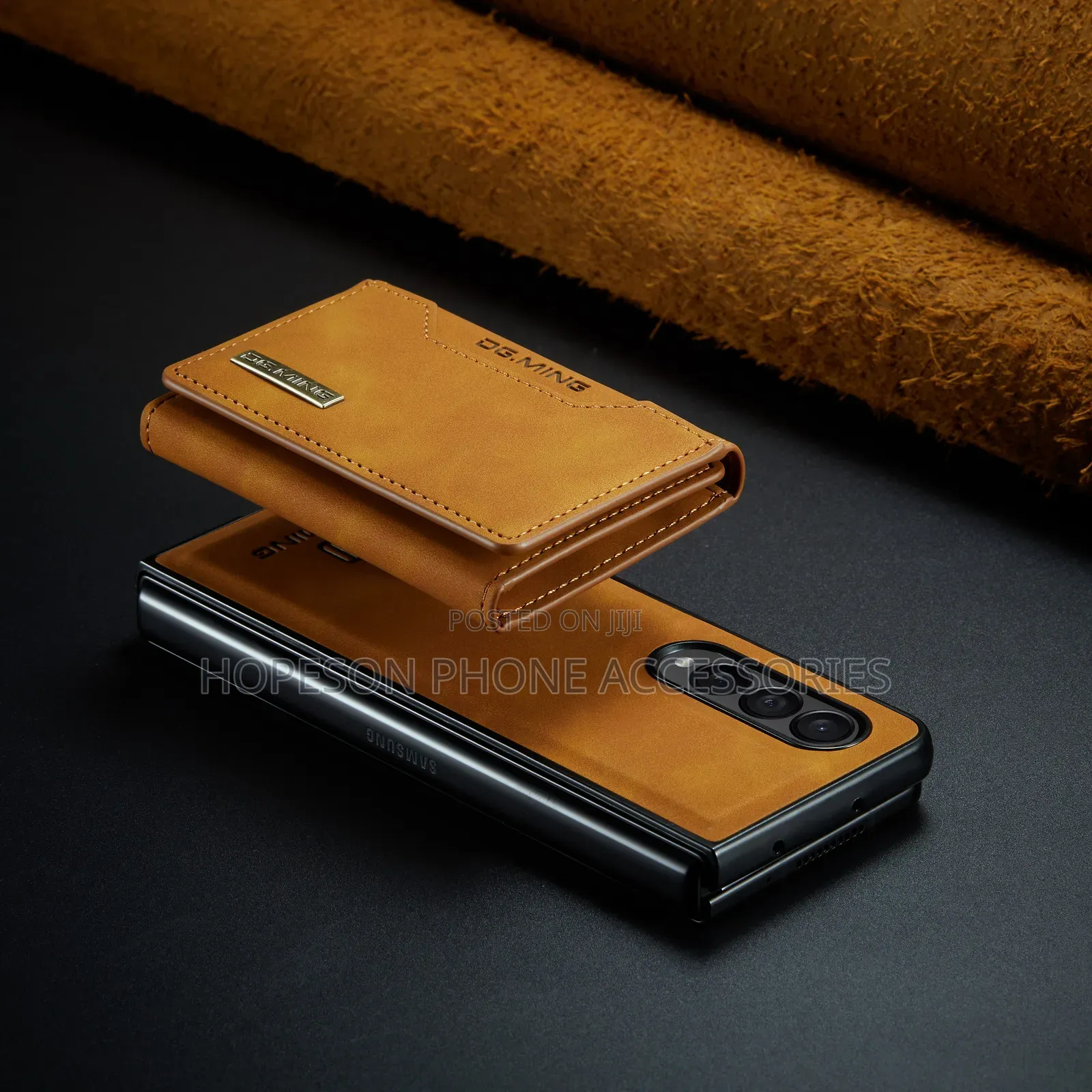 Samsung Z Fold Leather Case With Detachable Magnetic Wallet
