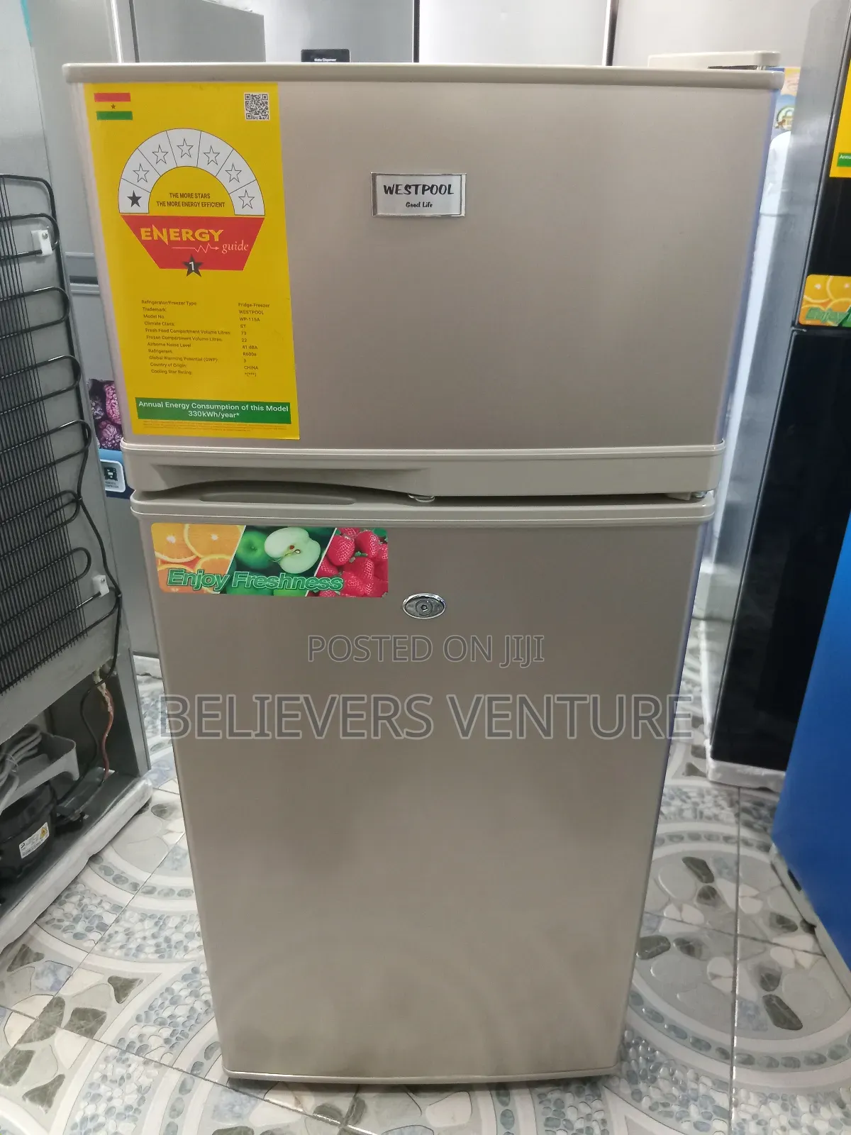 Remarkable Appliance Westpool Double Door Fridge 95l Fridge