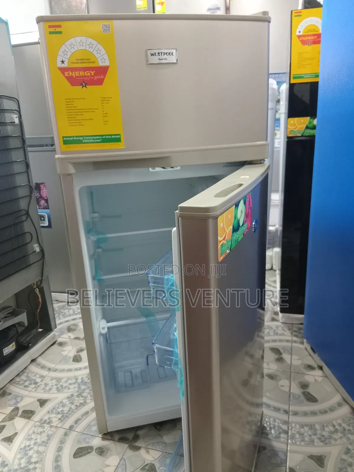 Lock Security Double Door Fridge Westpool 95l Westpool