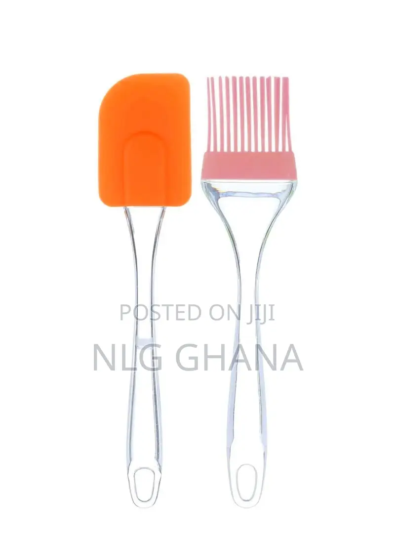 2 PCS Silicon Spatula and Brush (L7.9 X W1.96)Inch. Ghx2202