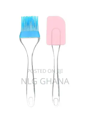 2 PCS Silicon Spatula and Brush (L7.9 X W1.96)Inch. Ghx2202