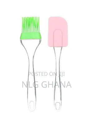 2 PCS Silicon Spatula and Brush (L7.9 X W1.96)Inch. Ghx2202