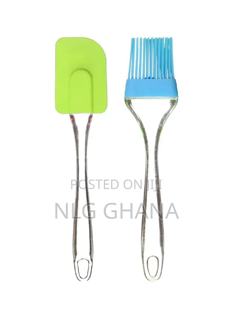 2 PCS Silicon Spatula and Brush (L7.9 X W1.96)Inch. Ghx2202