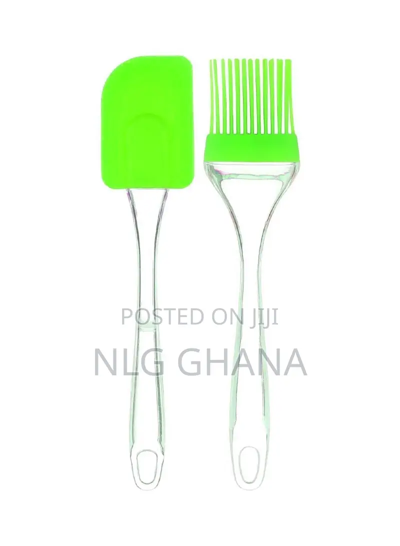 2 PCS Silicon Spatula and Brush (L7.9 X W1.96)Inch. Ghx2202
