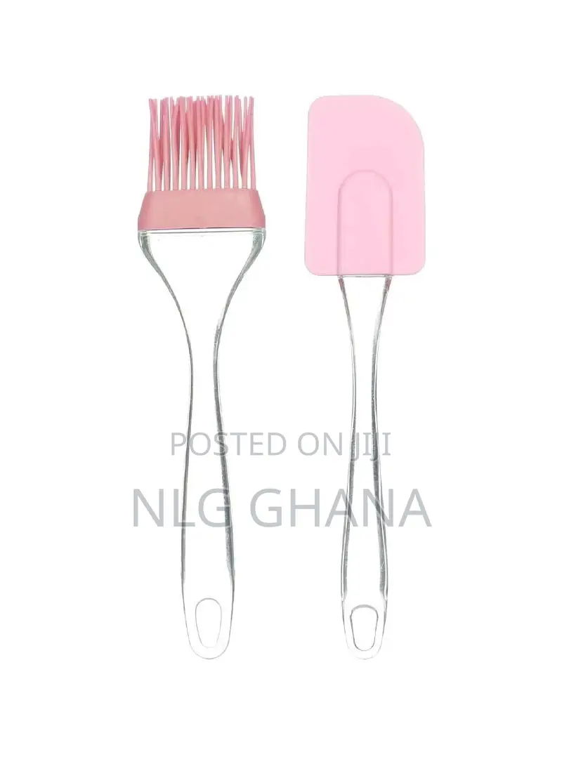 2 PCS Silicon Spatula and Brush (L7.9 X W1.96)Inch. Ghx2202