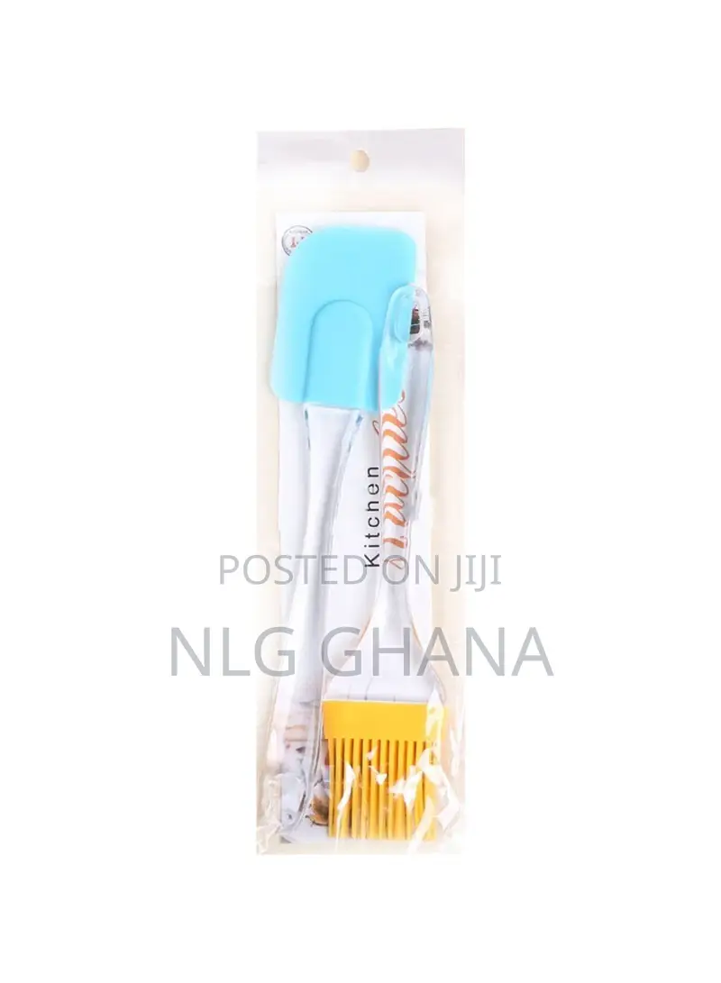 2 PCS Silicon Spatula and Brush (L7.9 X W1.96)Inch. Ghx2202