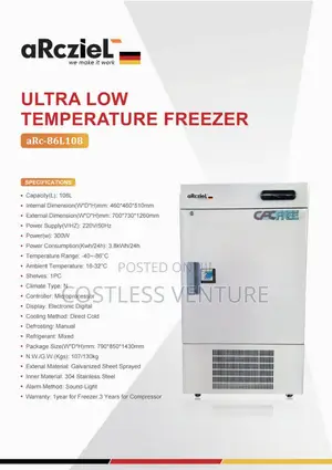Arcziel Ultra Low Temperature Freezer