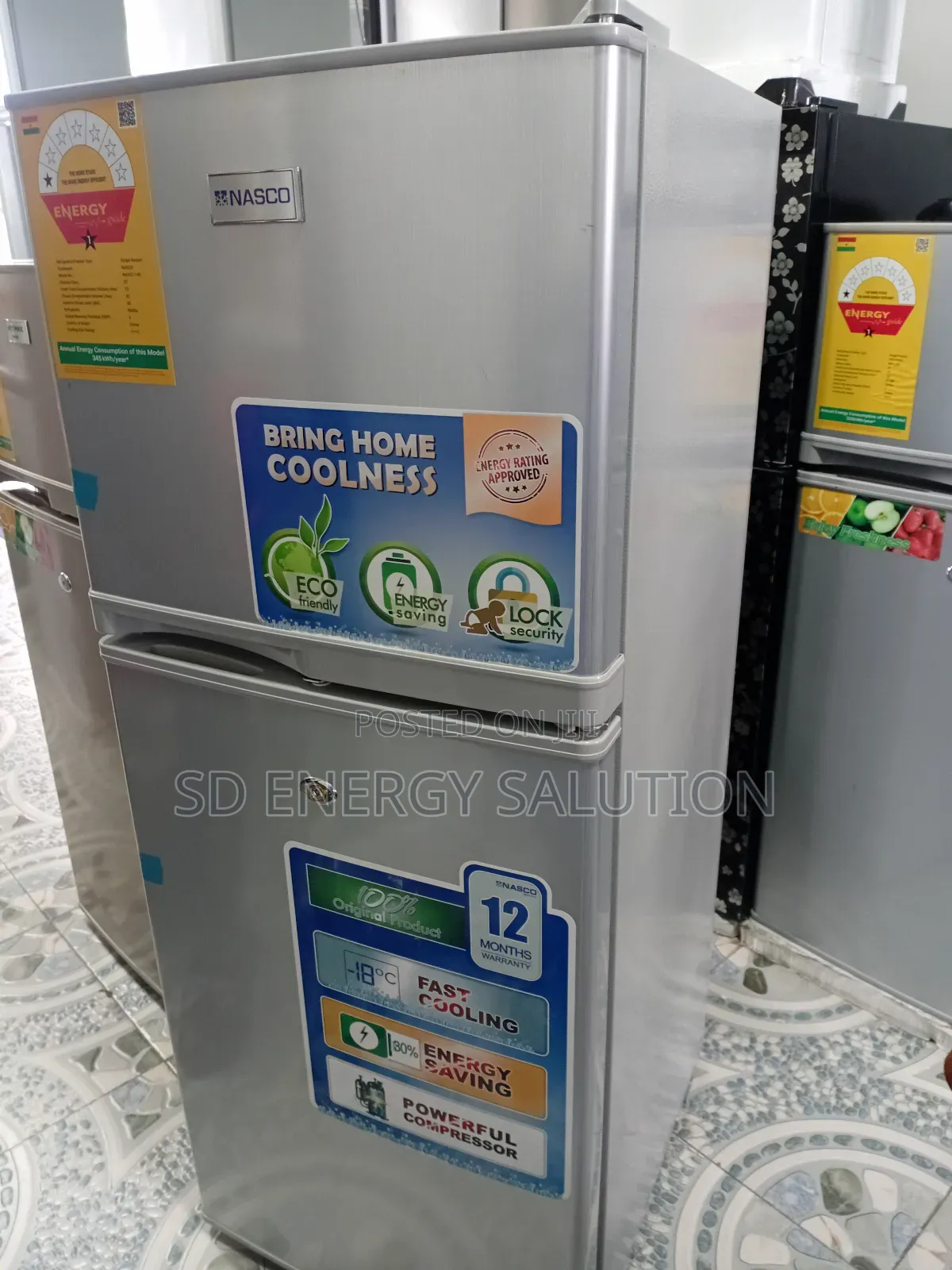 Superb Nasco Fridge 108 Litres Fridge Freezer Nasco 1 Star