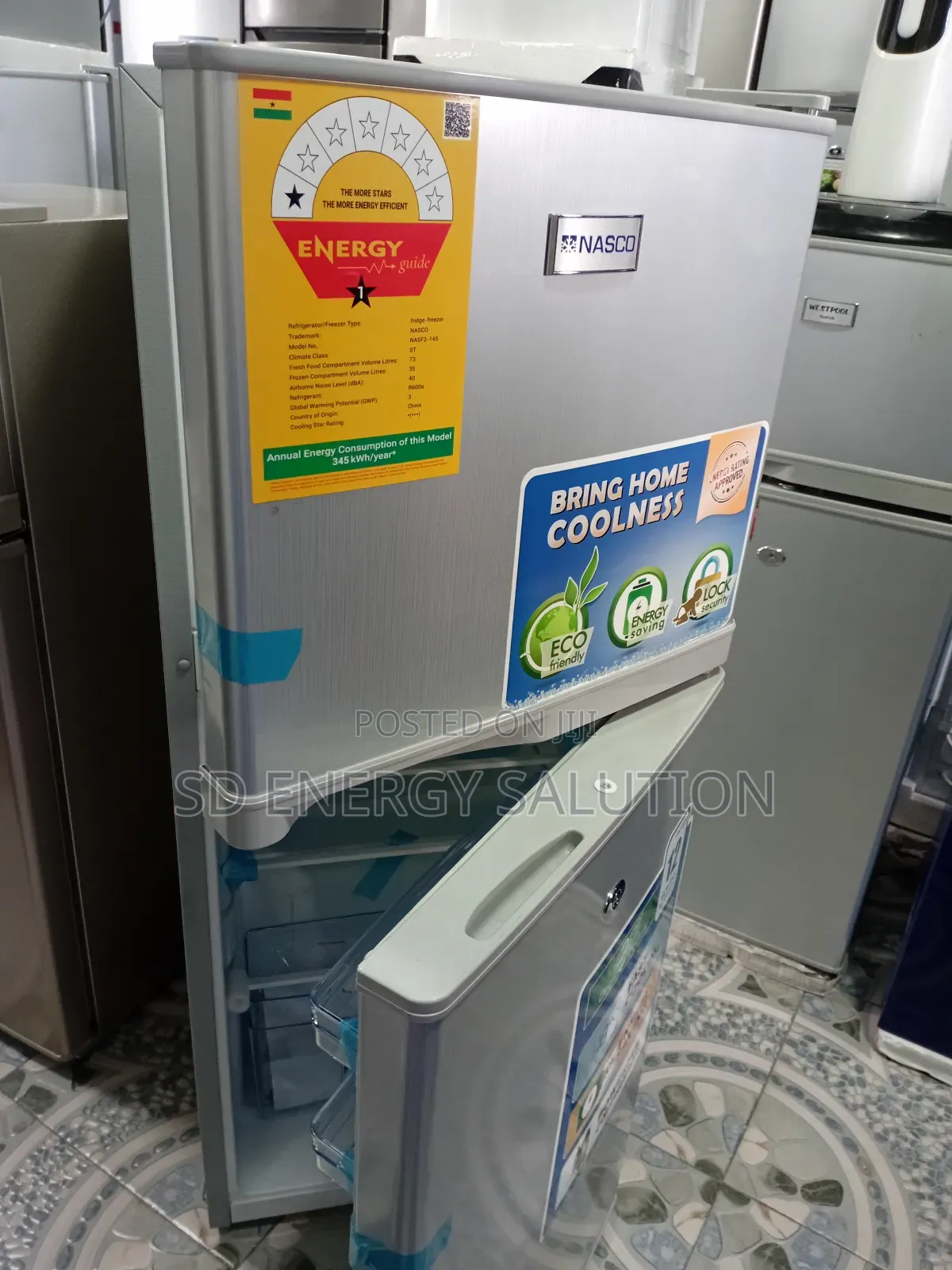Vertibbaly Nasco Fridge Nasf2-14s Freezer 108 Litres