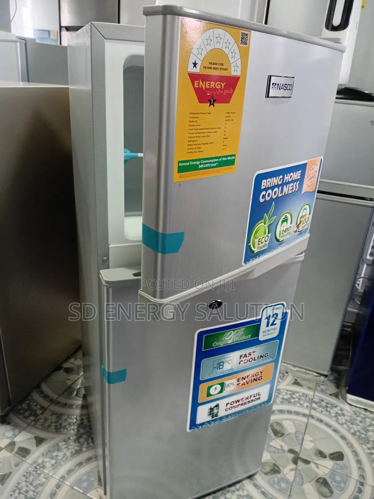 Colossal Nasco Fridge Nasf2-14s Freezer 108 Litres Fridge