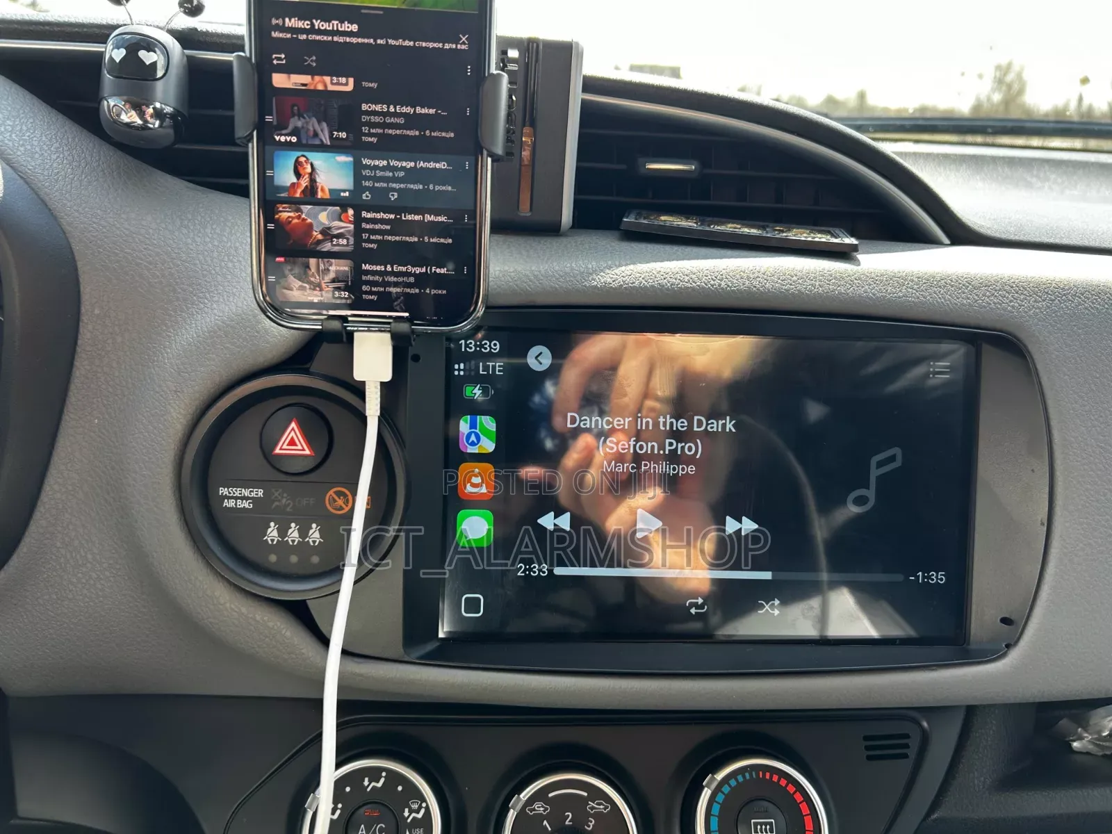 Vitz Yaris Car Android Radio Multimedia Player With Carplay