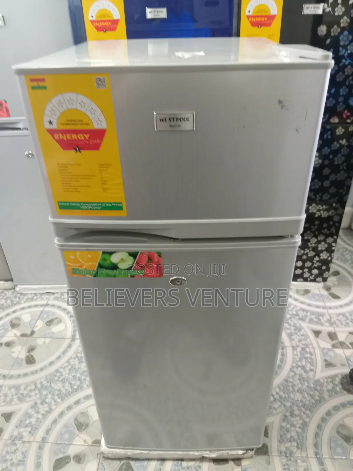 Silver Color Westpool Top Freezer Fridge 95l Westpool